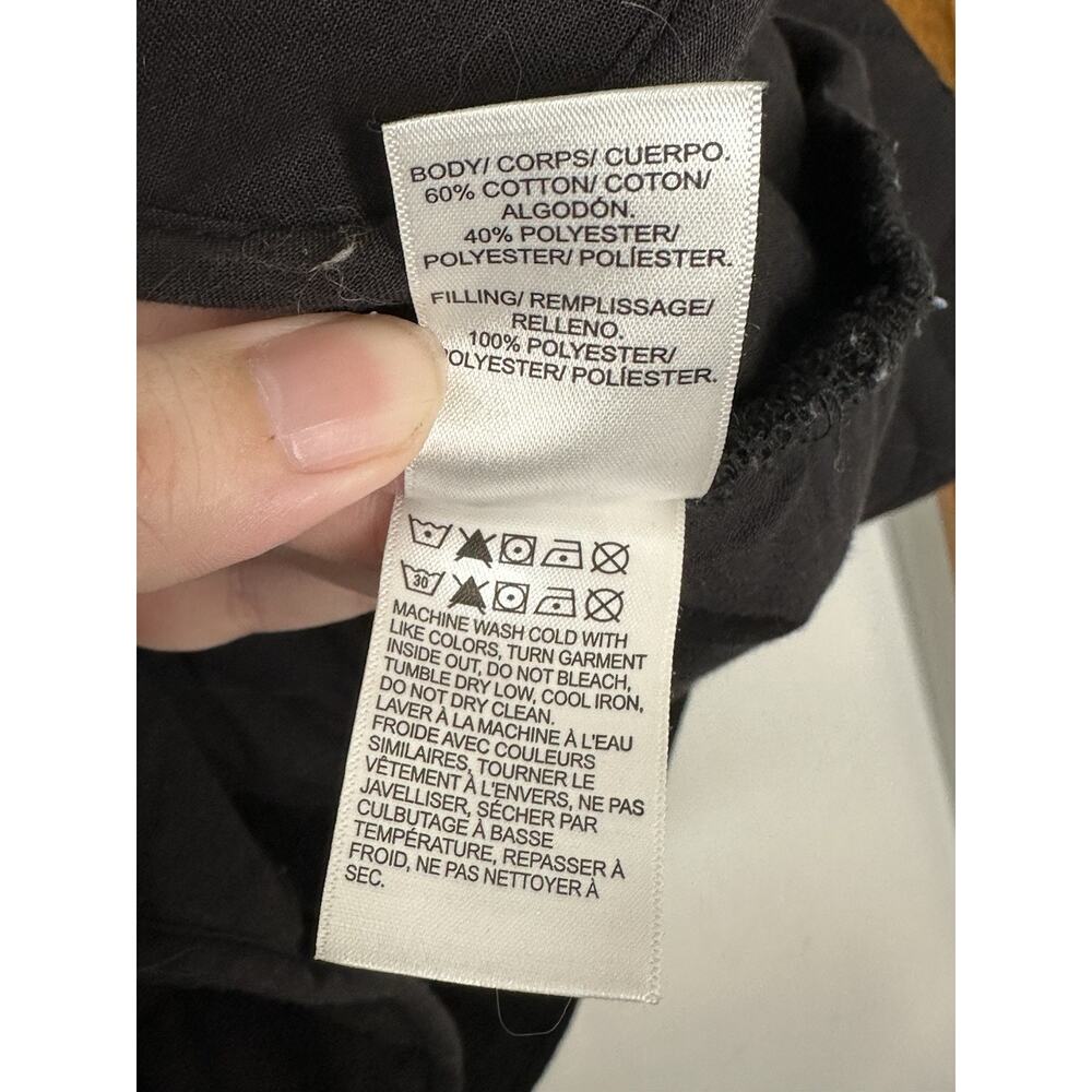 Lucky Brand Black Quilted Snap-Front Teddy Jacket - Picture 4 of 6
